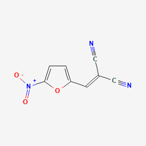 molecular formula C8H3N3O3 B1659939 Malononitrile, (5-nitrofurfurylidene)- CAS No. 69527-46-4