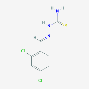 molecular formula C8H7Cl2N3S B1659946 2,4-Dichlorobenzaldehyde thiosemicarbazone CAS No. 6957-92-2
