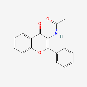 molecular formula C17H13NO3 B1659953 N-(4-oxo-2-phenylchromen-3-yl)acetamide CAS No. 6965-55-5