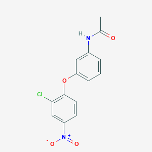 molecular formula C14H11ClN2O4 B1659954 N-[3-(2-chloro-4-nitrophenoxy)phenyl]acetamide CAS No. 6968-95-2