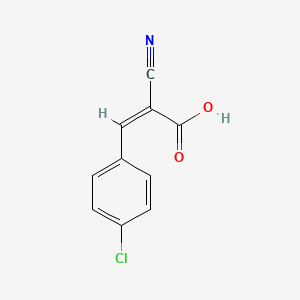 molecular formula C10H6ClNO2 B1659964 2-Propenoic acid, 3-(4-chlorophenyl)-2-cyano- CAS No. 69727-07-7