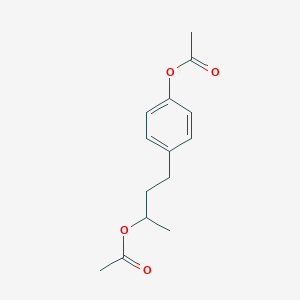 molecular formula C14H18O4 B1659966 4-[3-(Acetyloxy)butyl]phenyl acetate CAS No. 6973-65-5