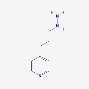 molecular formula C8H13N3 B1659970 4-(3-Hydrazinylpropyl)pyridine CAS No. 6978-98-9