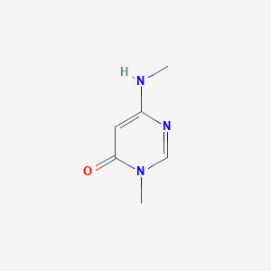 molecular formula C6H9N3O B1659972 3-methyl-6-(methylamino)pyrimidin-4(3H)-one CAS No. 698-82-8