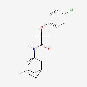 molecular formula C20H26ClNO2 B1659985 N-(1-adamantyl)-2-(4-chlorophenoxy)-2-methylpropanamide CAS No. 6998-42-1