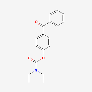molecular formula C18H19NO3 B1659991 (4-benzoylphenyl) N,N-diethylcarbamate CAS No. 7007-12-7