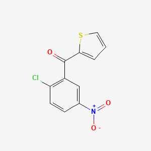 molecular formula C11H6ClNO3S B1659994 (2-Chloro-5-nitrophenyl)(thiophen-2-yl)methanone CAS No. 70132-89-7