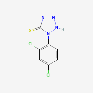 molecular formula C7H4Cl2N4S B1659997 1-(2,4-Dichlorophenyl)-1,2-dihydro-5H-tetrazole-5-thione CAS No. 7025-15-2