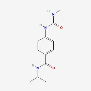 molecular formula C12H17N3O2 B1660006 4-(methylcarbamoylamino)-N-propan-2-ylbenzamide CAS No. 70380-47-1