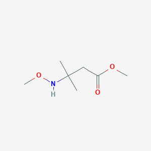molecular formula C7H15NO3 B1660015 Methyl 3-(methoxyamino)-3-methylbutanoate CAS No. 70569-69-6