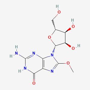 molecular formula C11H15N5O6 B1660016 8-Methoxyguanosine CAS No. 7057-53-6