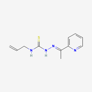 molecular formula C11H14N4S B1660020 4-Allyl-1-(1-(2-pyridyl)ethylidene)-3-thio-semicarbazide CAS No. 70618-67-6