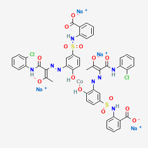 molecular formula C46H34Cl2CoN8Na4O14S2 B1660042 Acid Yellow 220 CAS No. 70851-34-2