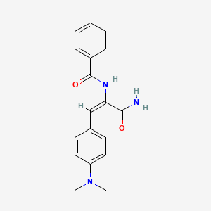 N-[1-Carbamoyl-2-(4-dimethylamino-phenyl)-vinyl]-benzamide