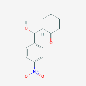 molecular formula C13H15NO4 B1660079 2-(Hydroxy(4-nitrophenyl)methyl)cyclohexanone CAS No. 71444-29-6