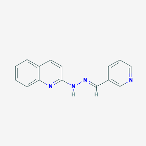 molecular formula C15H12N4 B1660086 N-[(E)-pyridin-3-ylmethylideneamino]quinolin-2-amine CAS No. 71508-69-5