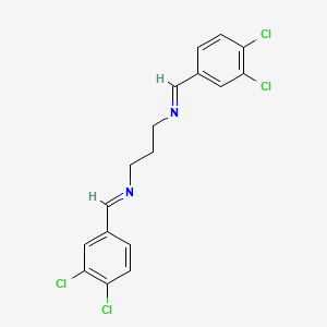 (E,E)-N,N'-(Propane-1,3-diyl)bis[1-(3,4-dichlorophenyl)methanimine]