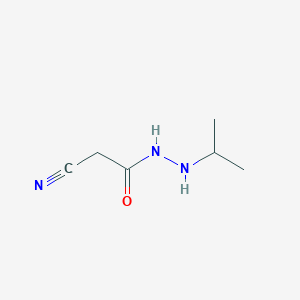 molecular formula C6H11N3O B1660095 2-cyano-N'-propan-2-ylacetohydrazide CAS No. 7152-23-0