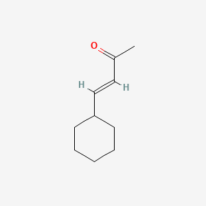 molecular formula C10H16O B1660096 3-Buten-2-one, 4-cyclohexyl- CAS No. 7152-32-1