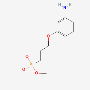 B1660099 Benzenamine, 3-[3-(trimethoxysilyl)propoxy]- CAS No. 71550-66-8