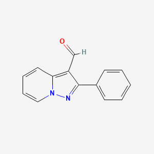 molecular formula C14H10N2O B1660112 2-Phenylpyrazolo[1,5-a]pyridine-3-carbaldehyde CAS No. 71727-37-2