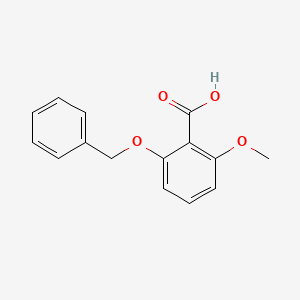 molecular formula C15H14O4 B1660114 2-Methoxy-6-phenylmethoxybenzoic acid CAS No. 71752-90-4
