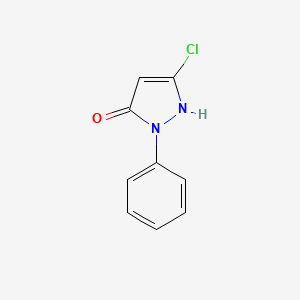 molecular formula C9H7ClN2O B1660115 3-Chloro-1-phenyl-1H-pyrazol-5-ol CAS No. 71762-42-0