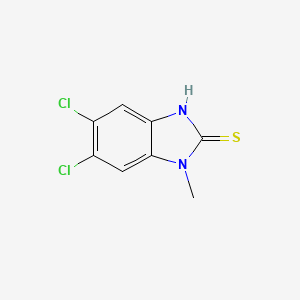 molecular formula C8H6Cl2N2S B1660118 5,6-dichloro-1-methyl-1,3-dihydro-2H-benzimidazole-2-thione CAS No. 71806-06-9