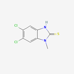 molecular formula C8H6Cl2N2S B1660118 5,6-dichloro-1-methyl-1H-1,3-benzodiazole-2-thiol CAS No. 71806-06-9