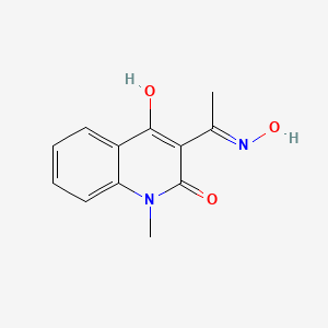 molecular formula C12H12N2O3 B1660119 3-[1-(Hydroxyamino)ethylidene]-1-methylquinoline-2,4(1H,3H)-dione CAS No. 71834-04-3