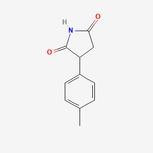 molecular formula C11H11NO2 B1660120 3-(4-Metilfenil)pirrolidina-2,5-diona CAS No. 71857-51-7