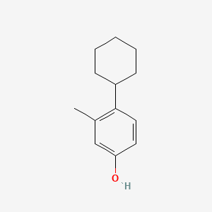 molecular formula C13H18O B1660122 Phenol, cyclohexyl-3(or 4)-methyl- CAS No. 71902-24-4