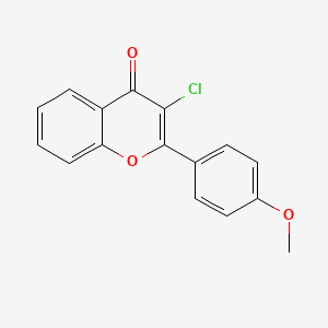 molecular formula C16H11ClO3 B1660125 3-chloro-2-(4-methoxyphenyl)-4H-chromen-4-one CAS No. 71993-33-4