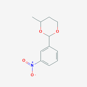 molecular formula C11H13NO4 B1660129 4-Methyl-2-(3-nitrophenyl)-1,3-dioxane CAS No. 72024-79-4