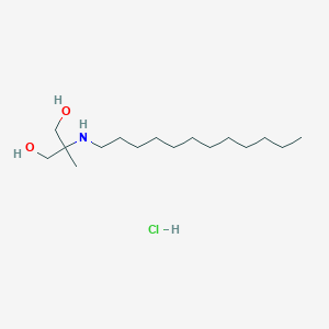 molecular formula C16H36ClNO2 B166013 1,3-Propanediol, 2-(dodecylamino)-2-methyl-, hydrochloride CAS No. 133550-80-8