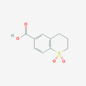 B1660137 2H-1-Benzothiopyran-6-carboxylic acid, 3,4-dihydro-, 1,1-dioxide CAS No. 720693-13-0