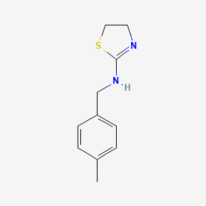 molecular formula C11H14N2S B1660143 2-Thiazoline, 2-((p-methylbenzyl)amino)- CAS No. 72239-30-6