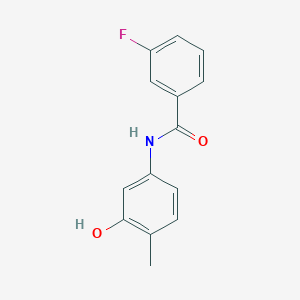 molecular formula C14H12FNO2 B1660146 3-fluoro-N-(3-hydroxy-4-methylphenyl)benzamide CAS No. 723261-32-3