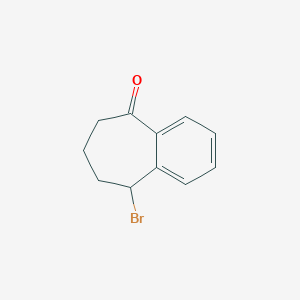molecular formula C11H11BrO B1660151 9-Bromo-6,7,8,9-tetrahydrobenzocyclohepten-5-one CAS No. 72472-29-8