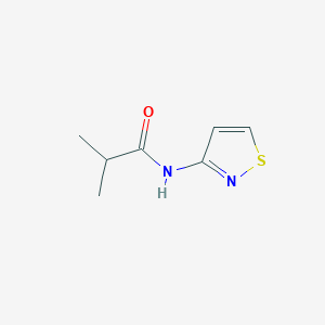 molecular formula C7H10N2OS B1660166 2-Methyl-N-(1,2-thiazol-3-yl)propanamide CAS No. 72592-20-2