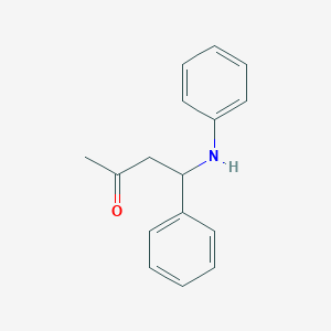 molecular formula C16H17NO B1660184 4-Anilino-4-phenyl-2-butanone CAS No. 728-99-4