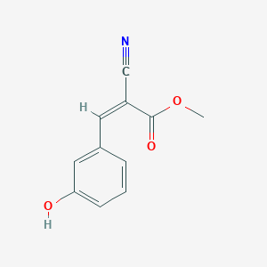 molecular formula C11H9NO3 B1660193 methyl (Z)-2-cyano-3-(3-hydroxyphenyl)prop-2-enoate CAS No. 72955-41-0