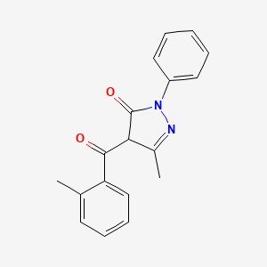 3-methyl-4-(2-methylbenzoyl)-1-phenyl-1H-pyrazol-5(4H)-one
