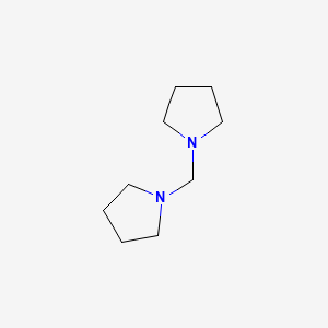 molecular formula C9H18N2 B1660205 1-(吡咯烷-1-基甲基)吡咯烷 CAS No. 7309-47-9