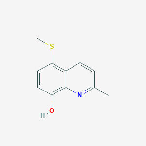 molecular formula C11H11NOS B1660210 2-Methyl-5-(methylsulfanyl)quinolin-8-ol CAS No. 73113-04-9