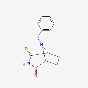 molecular formula C13H14N2O2 B1660212 8-Benzyl-3,8-diazabicyclo[3.2.1]octane-2,4-dione CAS No. 731771-55-4