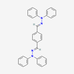 molecular formula C32H26N4 B1660217 N-[(E)-[4-[(E)-(Diphenylhydrazinylidene)methyl]phenyl]methylideneamino]-N-phenylaniline CAS No. 73276-72-9