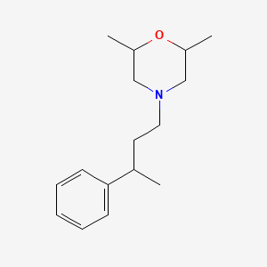 Morpholine, 2,6-dimethyl-4-(3-phenylbutyl)-