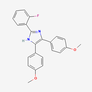 2-(2-Fluorophenyl)-4,5-bis(4-methoxyphenyl)-1H-imidazole