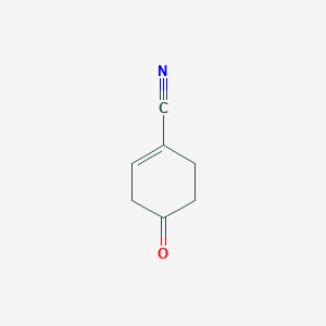 molecular formula C7H7NO B1660228 4-Oxocyclohex-1-ene-1-carbonitrile CAS No. 73453-61-9